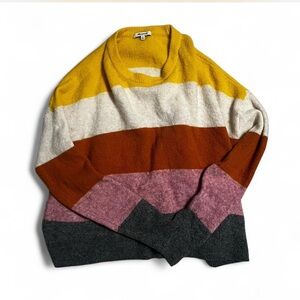 Madewell Multicolor Striped Crew Neck Sweater